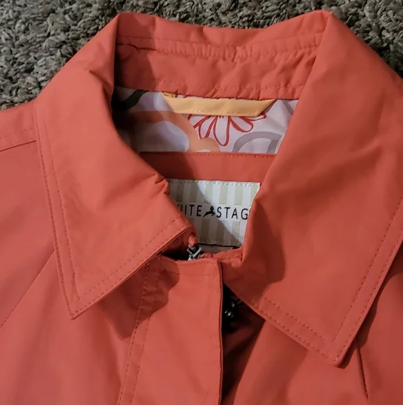 White Stag women's orange waterproof rain jacket size Large - Picture 7 of 11